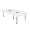 Skutchi Designs 47.25 in W, 84 in L, 29 in H, Engineered Wood Top, White H-REC-4884-PT-09-EL - alternate 1